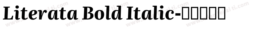 Literata Bold Italic字体转换
